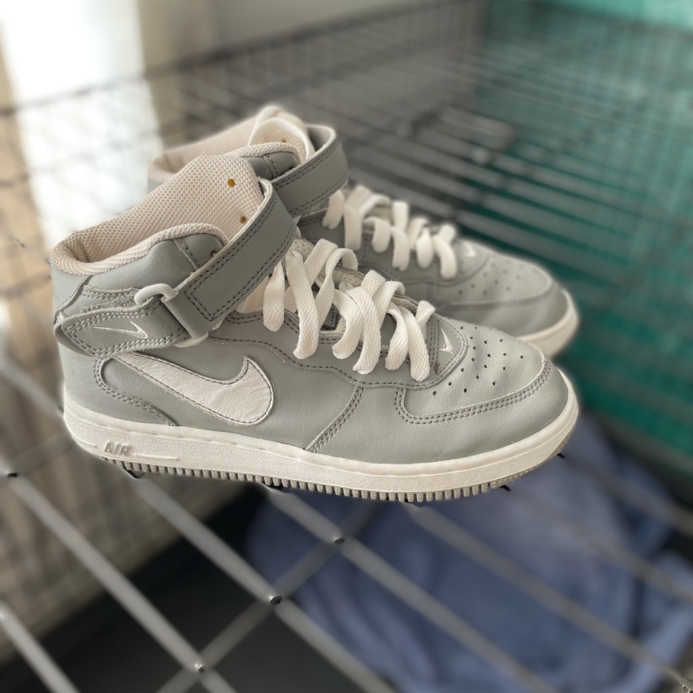 Grey Nike high top sneakers